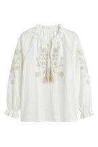 Camicia Ricamata in Stile Boho