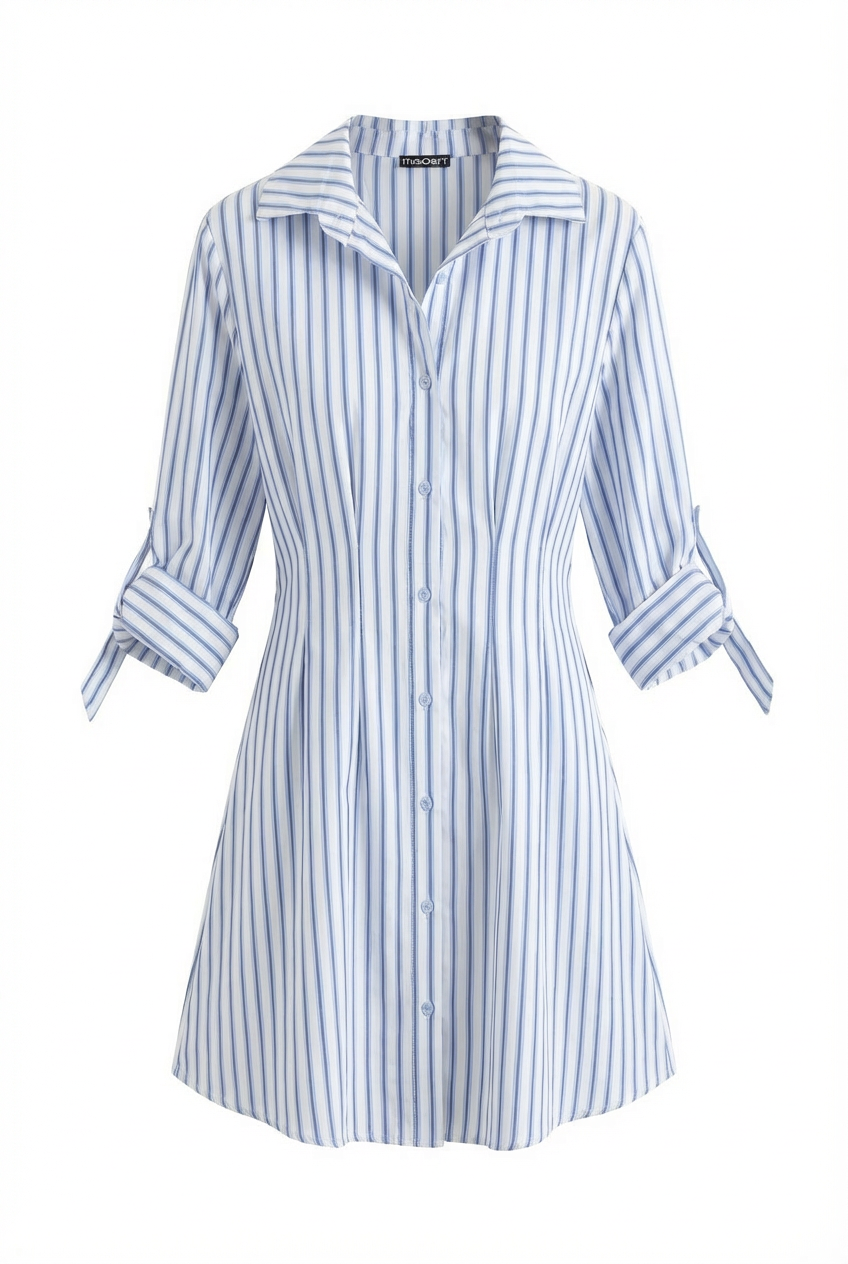 Striped Chemisier Dress