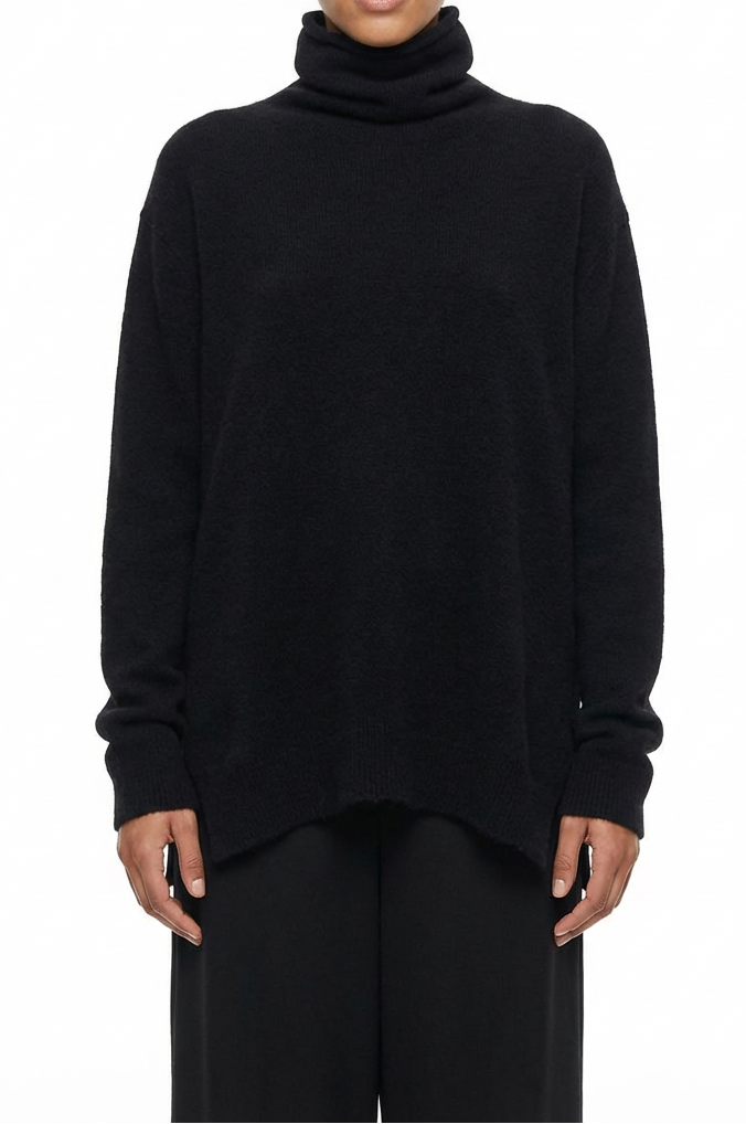 LIGHTWEIGHT HIGH NECK SWEATER