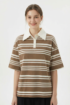 Polo Oversize a Righe Orizzontali