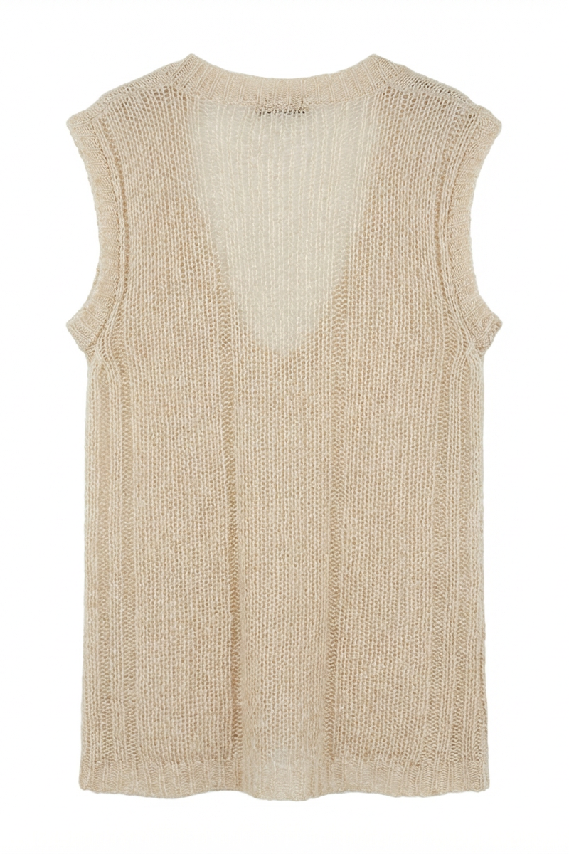 MOHAIR KNIT VEST