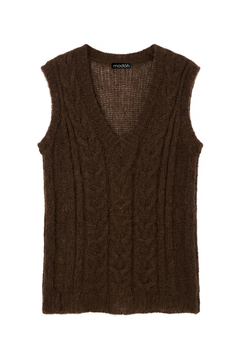 MOHAIR KNIT VEST