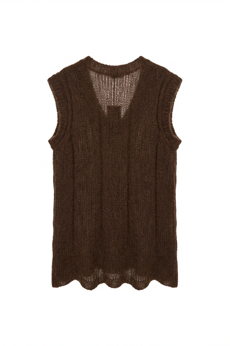MOHAIR KNIT VEST