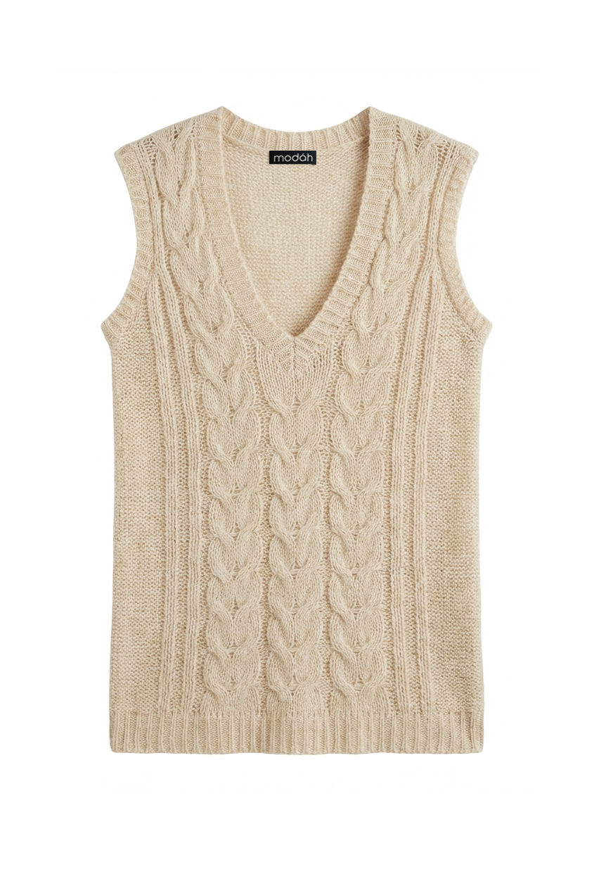 MOHAIR KNIT VEST