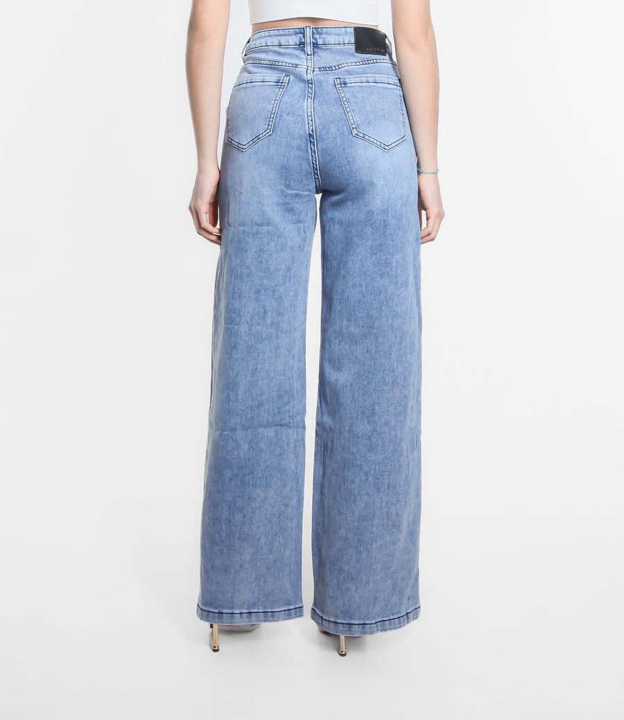 PANTALONE PALAZZO DENIM PENCE L