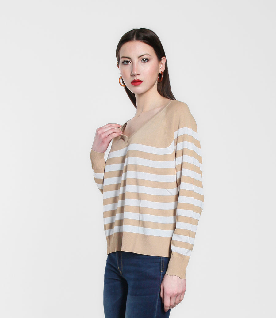 MAGLIA RIGA SM BEIGE