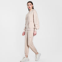 FELPA CON ZIP LXL BEIGE