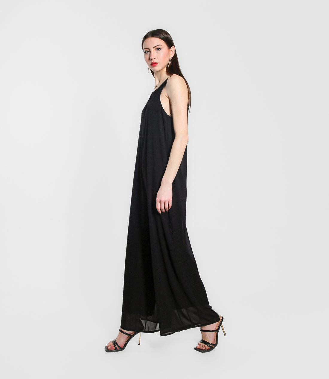 TUTA IN GEORGETTE NERO