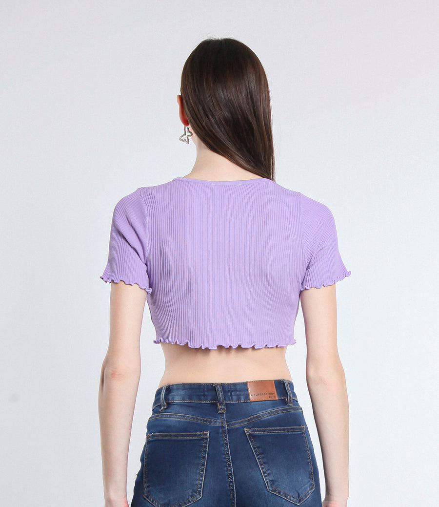 MAGLIA CROPPED VISCOSA