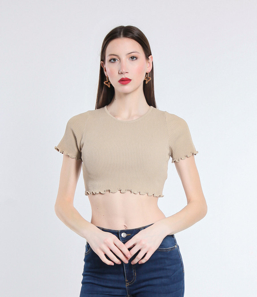 MAGLIA CROPPED VISCOSA