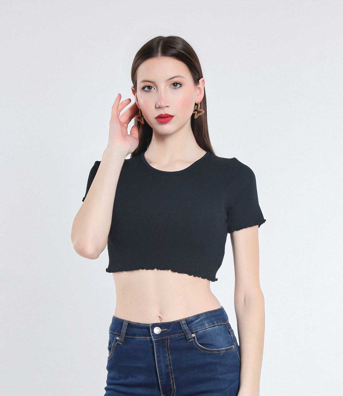 MAGLIA CROPPED VISCOSA