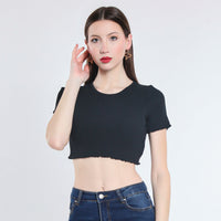 MAGLIA CROPPED VISCOSA