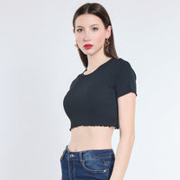 MAGLIA CROPPED VISCOSA