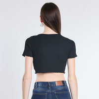 MAGLIA CROPPED VISCOSA