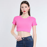 MAGLIA CROPPED VISCOSA