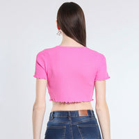 MAGLIA CROPPED VISCOSA