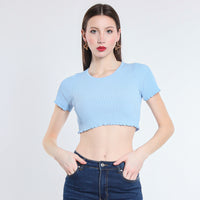 MAGLIA CROPPED VISCOSA