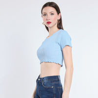 MAGLIA CROPPED VISCOSA