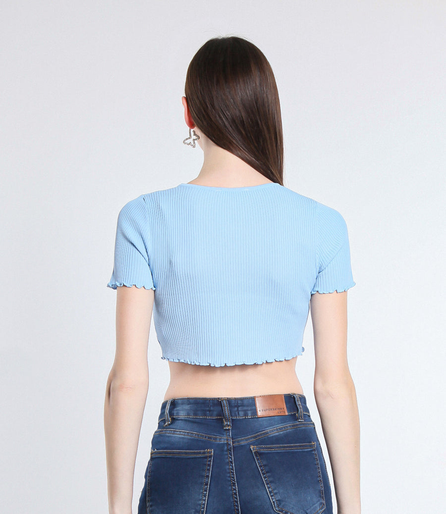 MAGLIA CROPPED VISCOSA