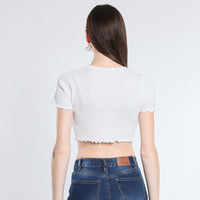 MAGLIA CROPPED VISCOSA