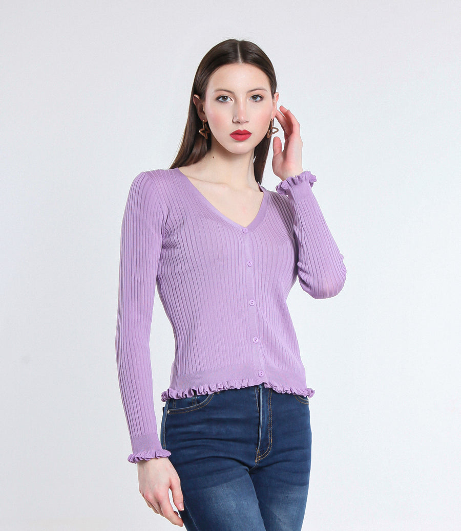 CARDIGAN VISCOSA SM LILLA