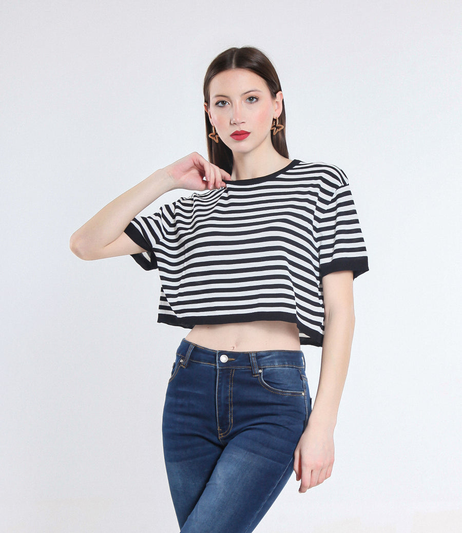 MAGLIA CROPPED VISCOSA