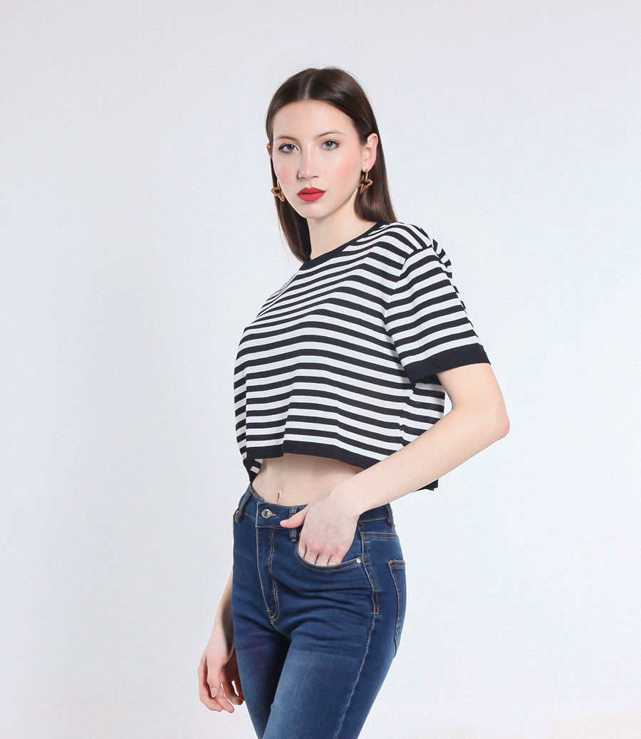 MAGLIA CROPPED VISCOSA