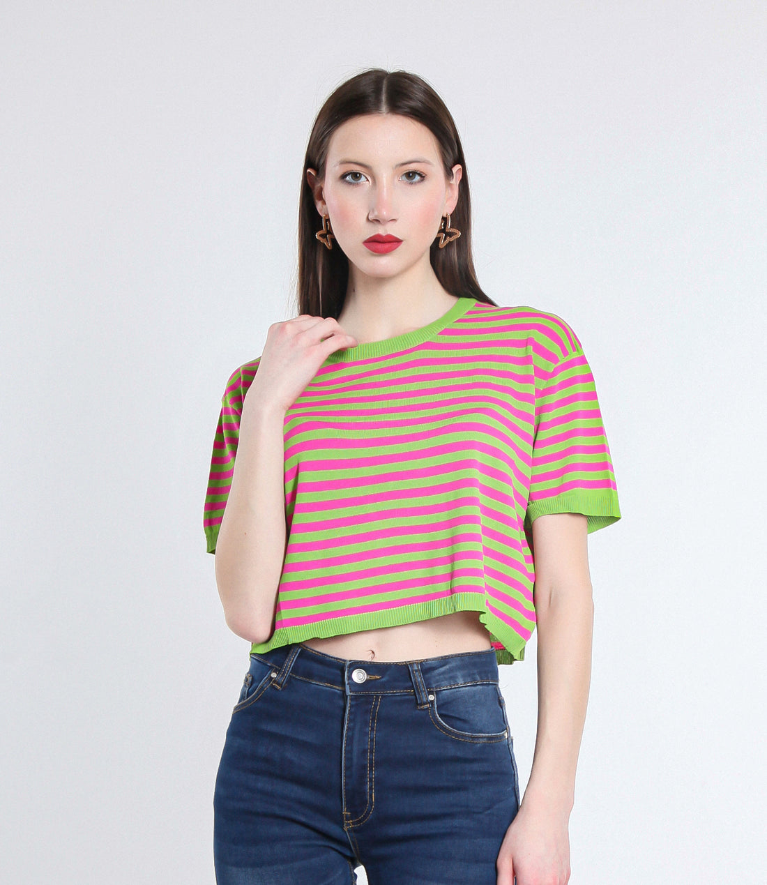 MAGLIA CROPPED VISCOSA