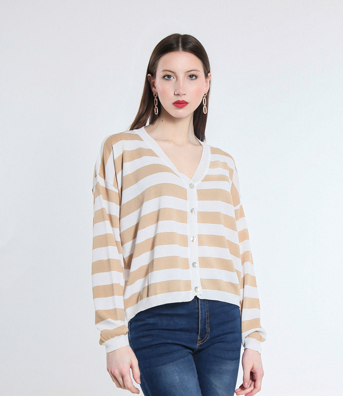 CARDIGAN RIGA VISCOSA SM BEIGE