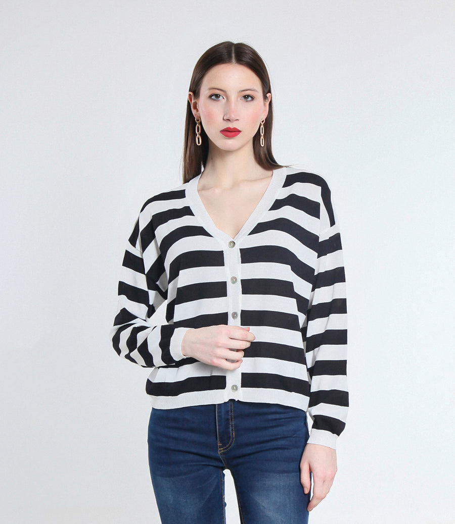 CARDIGAN RIGA VISCOSA SM BIANCO