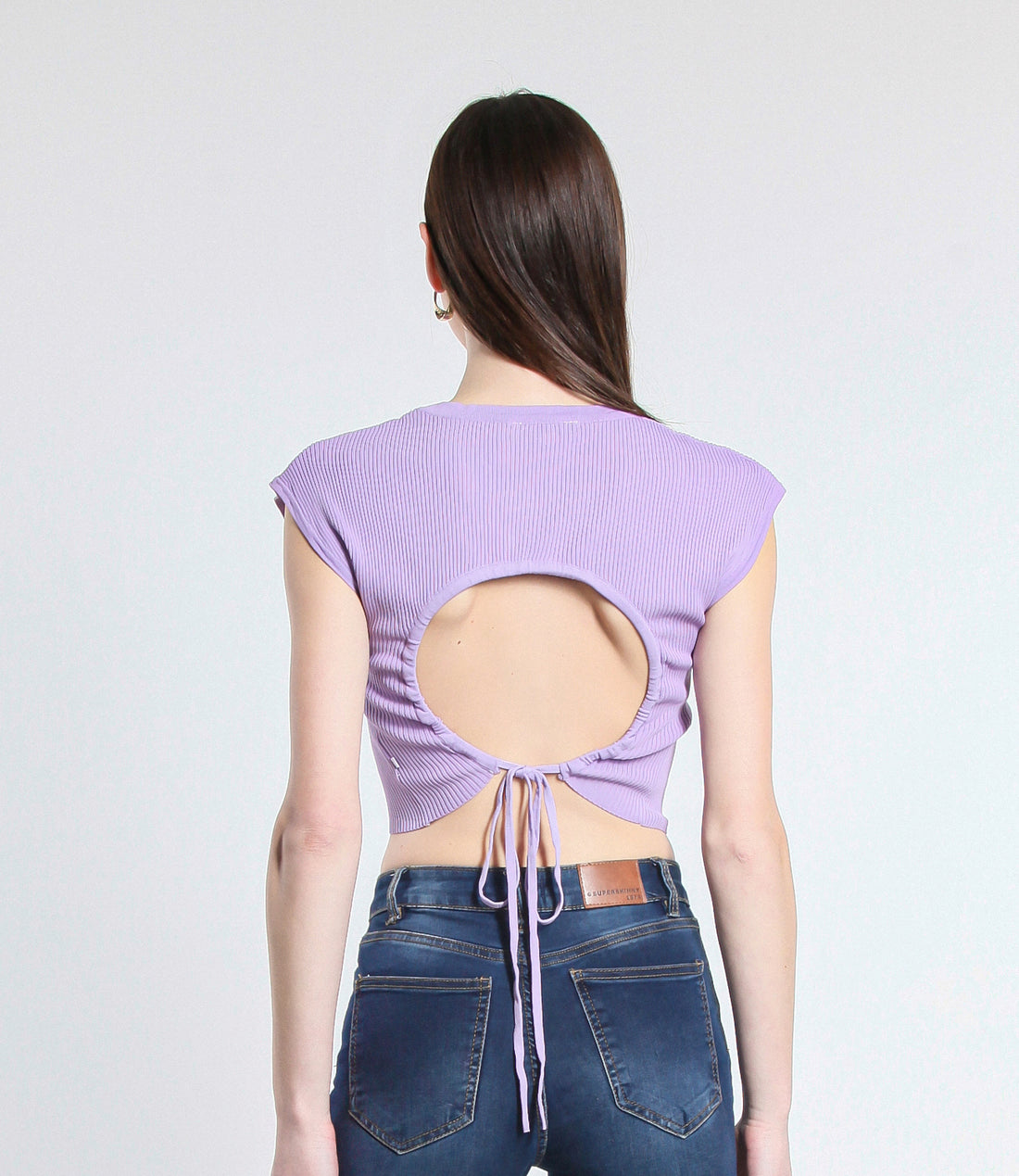 MAGLIA CROPPED IN VISCOSA