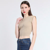 MAGLIA CROPPED IN VISCOSA