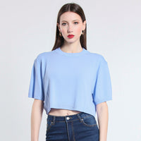 MAGLIA CROPPED IN VISCOSA