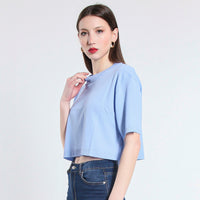 MAGLIA CROPPED IN VISCOSA