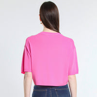 MAGLIA CROPPED IN VISCOSA