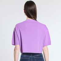 MAGLIA CROPPED IN VISCOSA