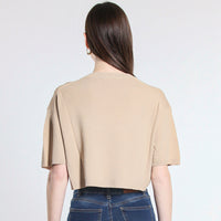 MAGLIA CROPPED IN VISCOSA