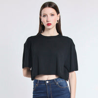 MAGLIA CROPPED IN VISCOSA