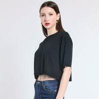 MAGLIA CROPPED IN VISCOSA