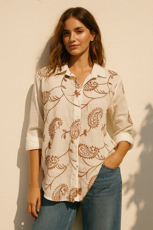CAMICIA RICAMATA